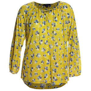 2x Lace-up Floral Print High-Low Hem Blouse NEW w/ Tags Style & Co Plus Sizes